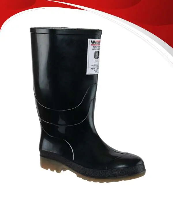 Bota workman de caucho negra